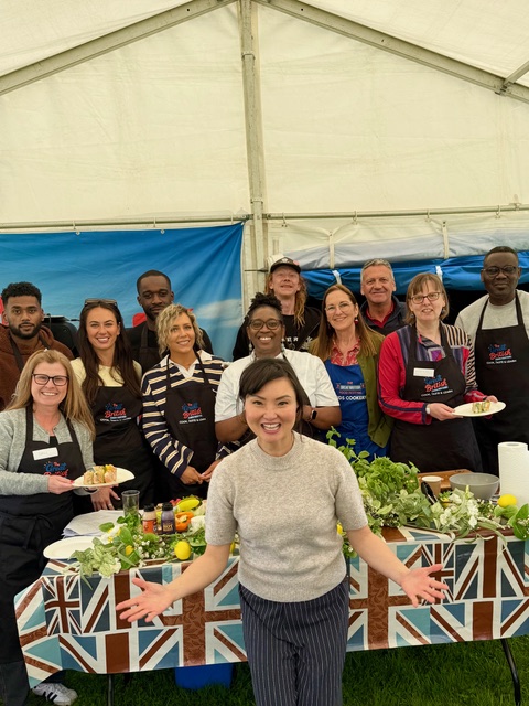 The Luma House team at a food festival cookery event